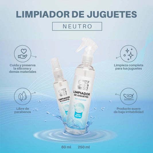 Infografía de beneficios del limpiador Elixir: pH balanceado, sin parabenos y seguro para silicona.