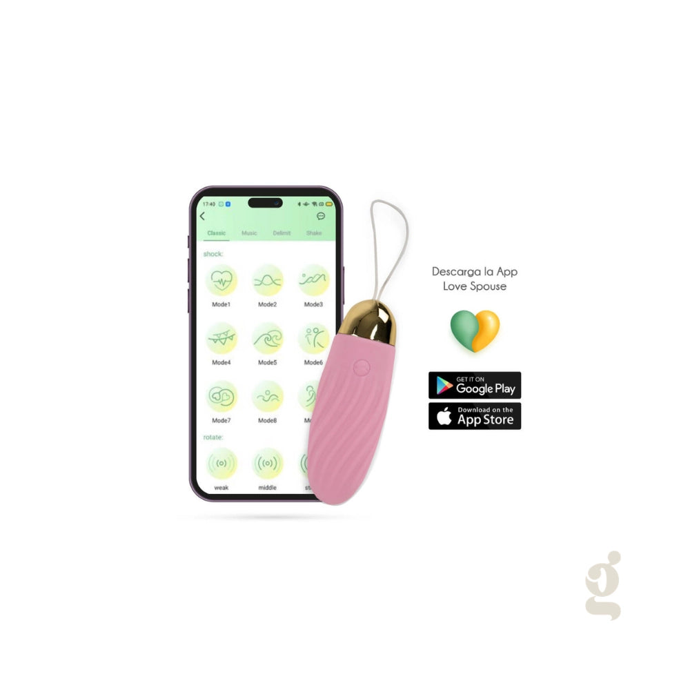 Interfaz de control remoto mediante la aplicación Love Spouse para el dispositivo Elenor.