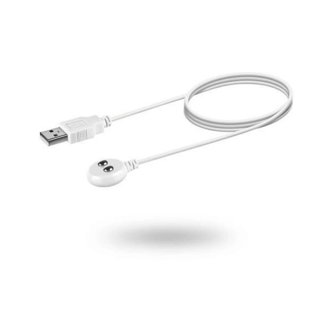 Cable de carga magnética USB para dispositivos de bienestar de la marca Satisfyer.
