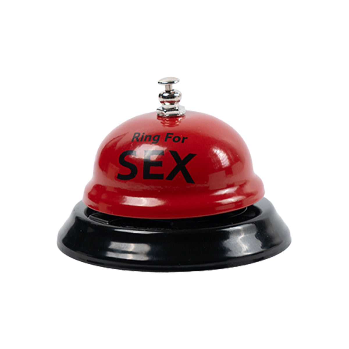 Campana de mesa para parejas Passion Ring en color rojo y negro.