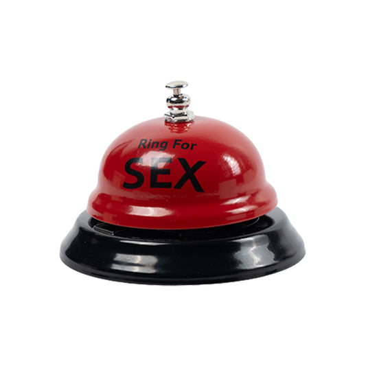 Campana de mesa para parejas Passion Ring en color rojo y negro.