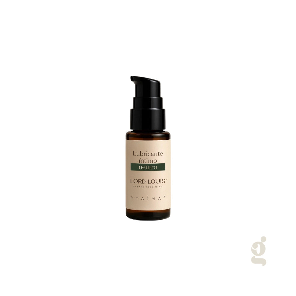 Frasco dosificador de 30ml del elixir íntimo neutro con CBD de Lord Louis.