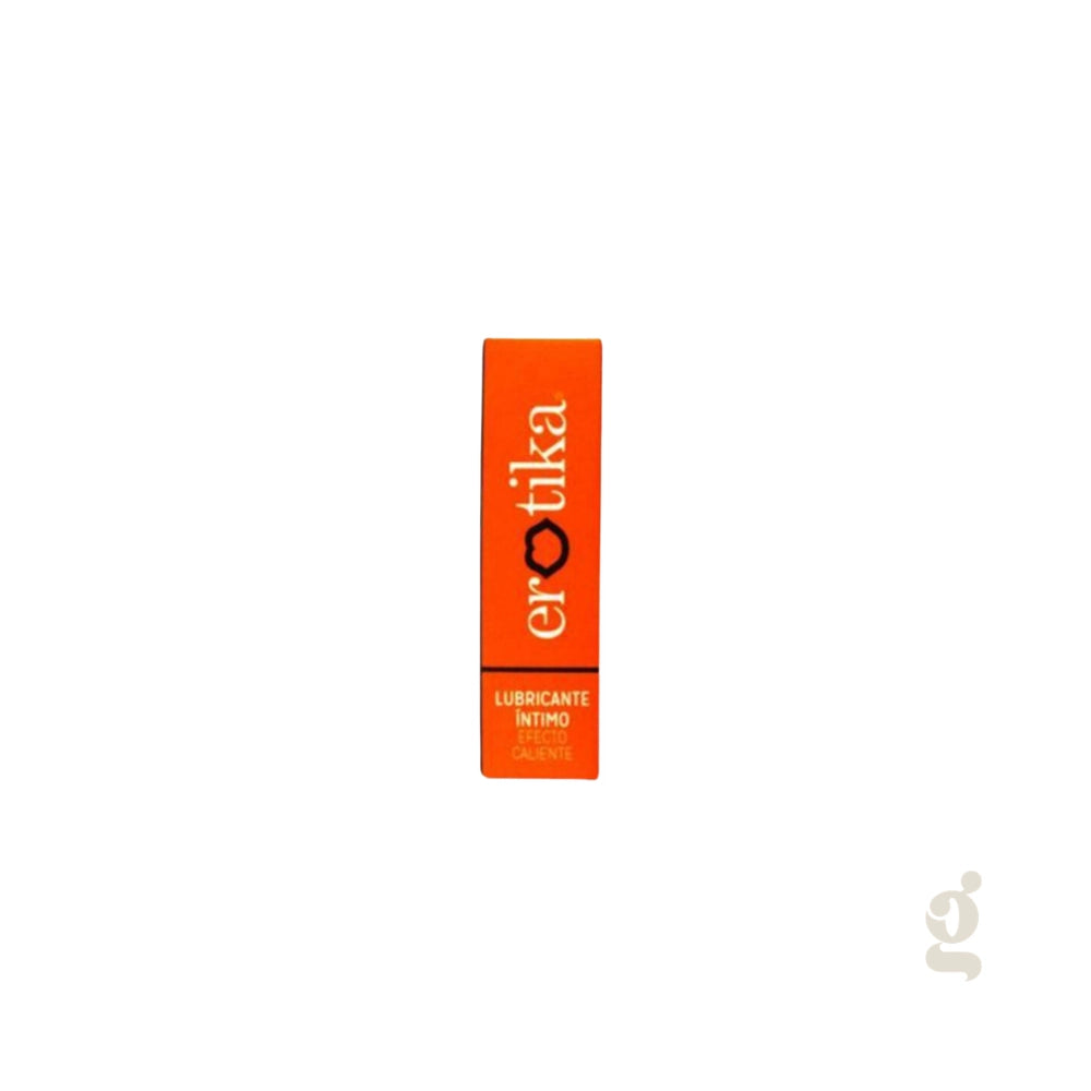 Vista frontal de la caja naranja del lubricante térmico Erotika para catálogo Gimo.