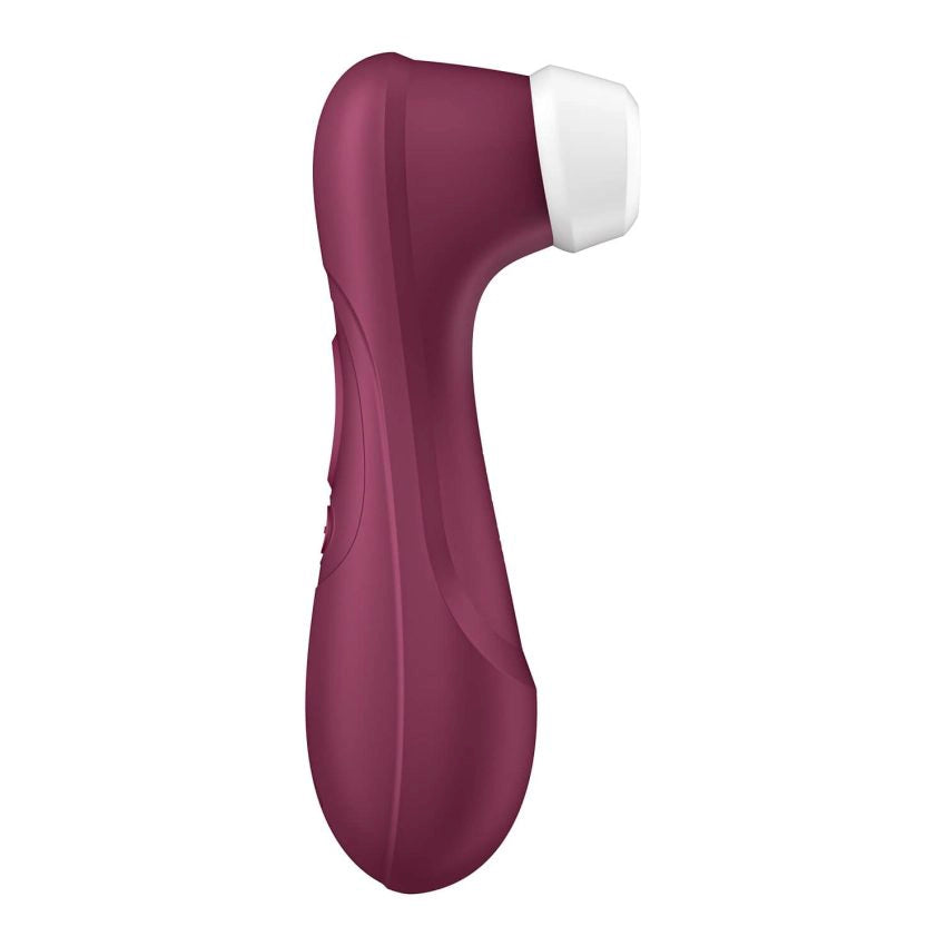 Caja de presentación oficial del Satisfyer Pro 2 Gen 3 con detalles técnicos.
