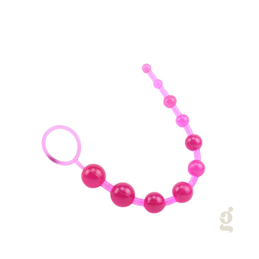 Set de 10 esferas de exploración gradual en color fucsia para adaptación anatómica en Gimo.