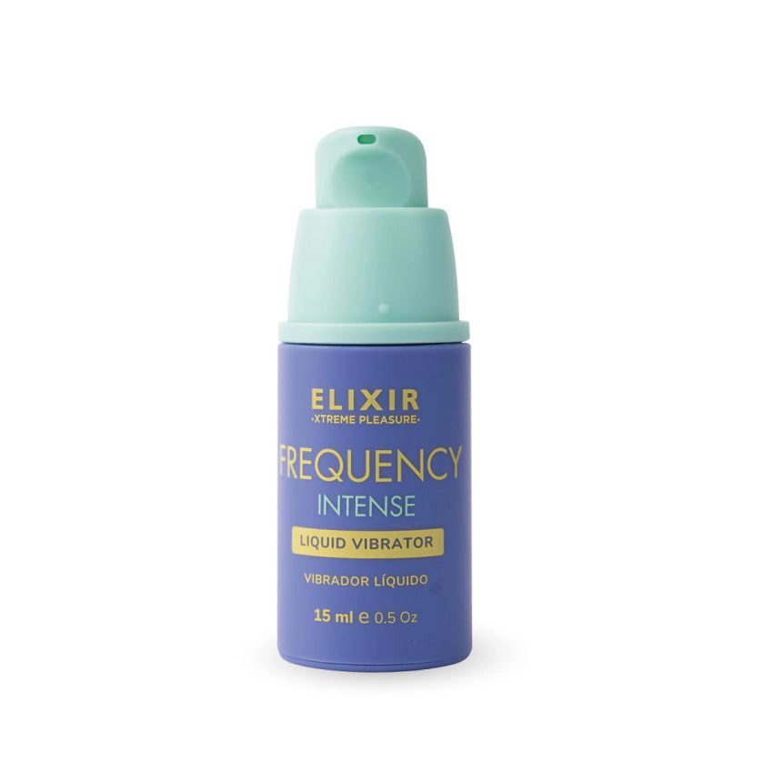 Detalle del frasco dosificador de 15ml del estimulador Frequency Intense.