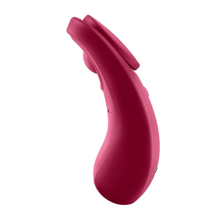 Vista frontal del diseño ergonómico y discreto del Satisfyer Sexy Secret en Gimo Boticario.